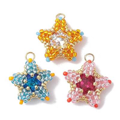 3Pcs 3 Color TOHO Seed Beads Pendants