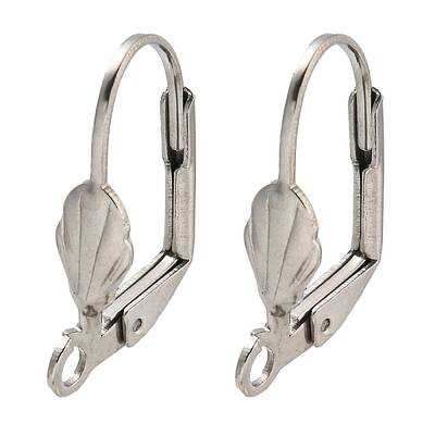 Non-Tarnish 304 Stainless Steel Leverback Earring Findings