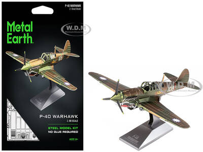Model Kit Curtiss P-40 Warhawk Fighter-Bomber Aircraft \