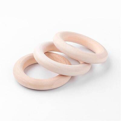 Unfinished Wood Linking Rings