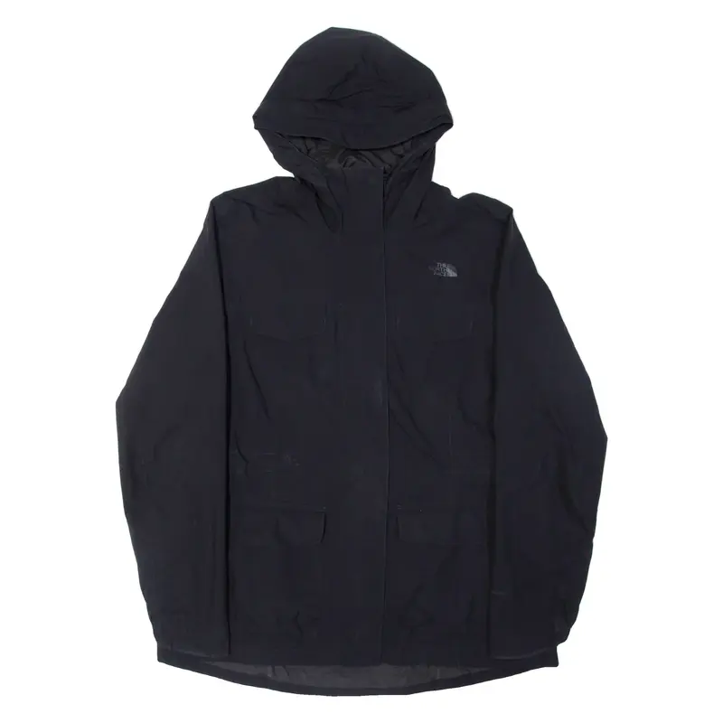 THE NORTH FACE Womens Windbreaker Jacket Black Hooded L