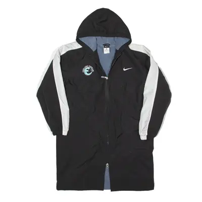 NIKE Oakland Tsunami Fleece Lined Windbreaker Jacket Black Womens L