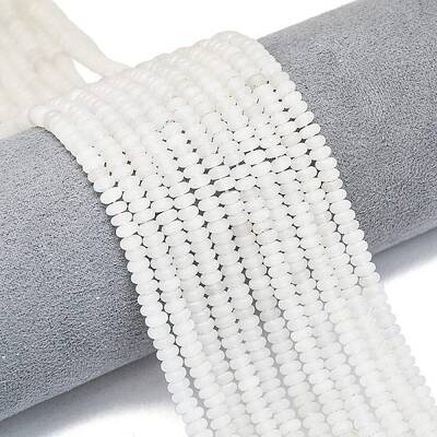 Natural White Jade Beads Strands
