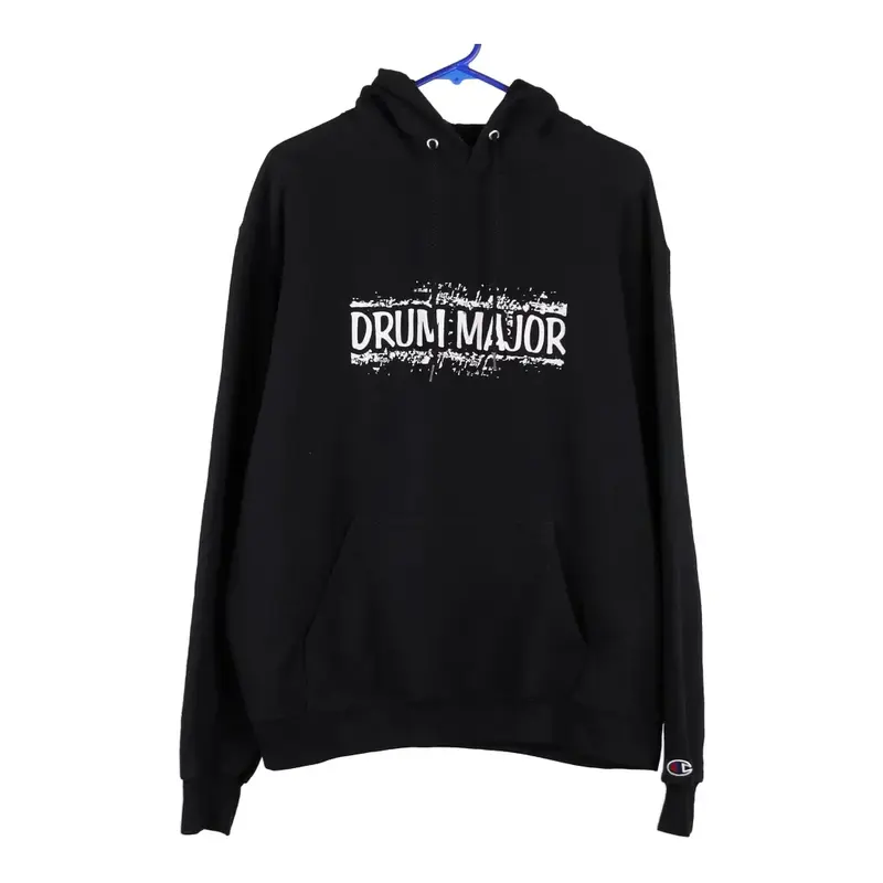 Drum Major Champion Hoodie - Large Black Cotton