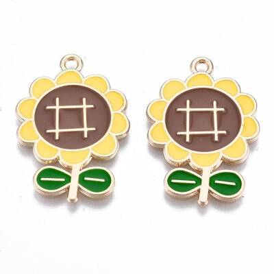 Eco-Friendly Alloy Enamel Pendants