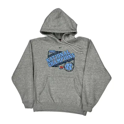 Carolina Tar Heels Nike Graphic Hoodie - Medium Grey Cotton Blend | Size: medium