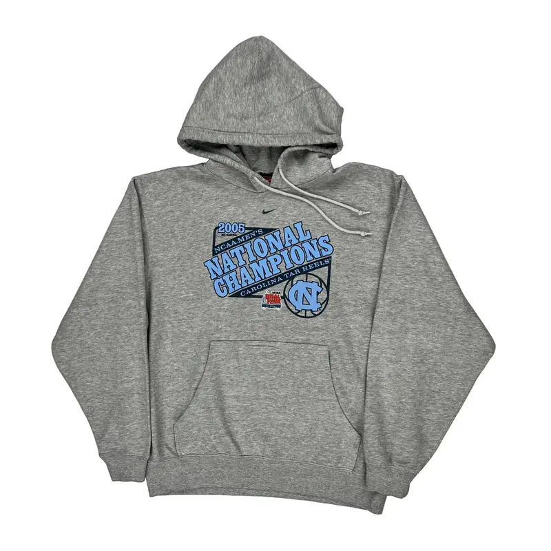Carolina Tar Heels Nike Graphic Hoodie - Medium Grey Cotton Blend | Size: medium