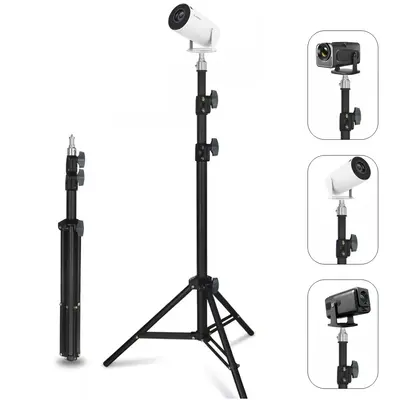 Projector stand, height 165 cm, thickened metal tube, cold-rolled tube process, high hardness, sturdy floor stand, portable p...