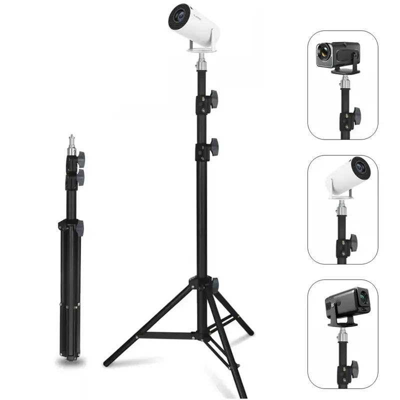 Projector stand, height 165 cm, thickened metal tube, cold-rolled tube process, high hardness, sturdy floor stand, portable p...