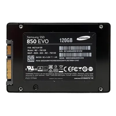 MZ7LN120 Samsung 850 EVO Series 120GB 2.5-inch 6GB/s SATA 256MB Cache V-NAND 3bit MLC Solid State Drive