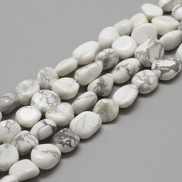 Natural Howlite Beads Strands