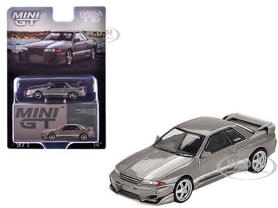 Nissan Skyline GT-R (R32) RHD (Right Hand Drive) Veilside Combat C-I Gray Metallic Limited Edition 1/64 Diecast Model Car b...