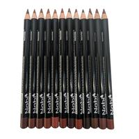 Nabi 12 BROWN Color Lip Liner Pencil Set - TYPE-A- 12 Shades of Brown 5.5\