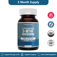 L-Methylfolate 15mg Professional Strength, Active 5-MTHF Form-Supports Mood, Methylation, Cognition–Bioactive forms of Vita...