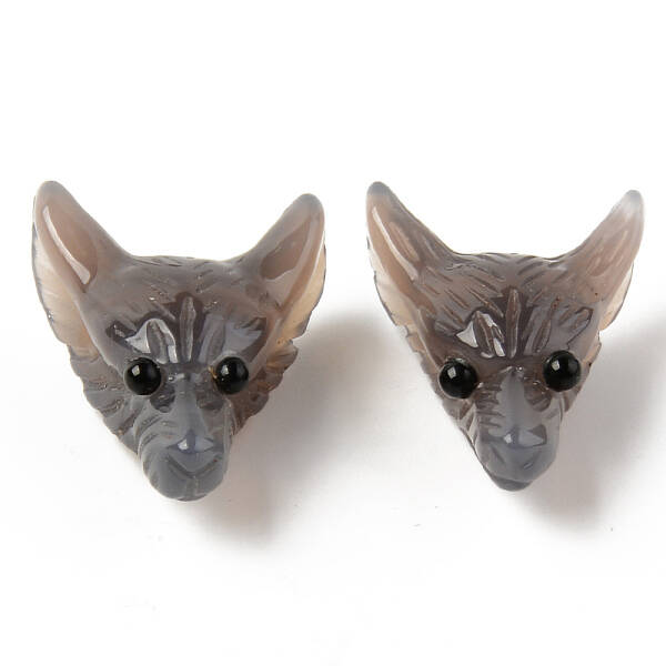 Natural Grey Agate Pendants