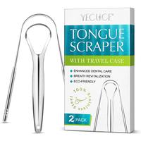 Stainless Steel Tongue Scraper, 1 Box Tongue Cleaner, Oral Care Tool for Travel, Daily Oral Care Products