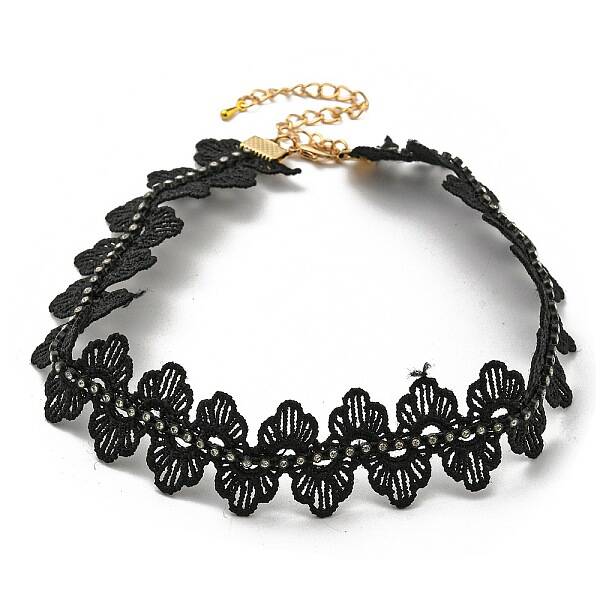 Polyester Lace Choker Necklaces