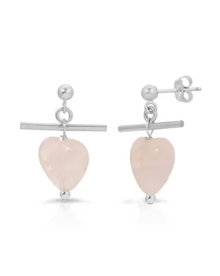 Amada Earrings | Color: Rose | Metal Color: Silver