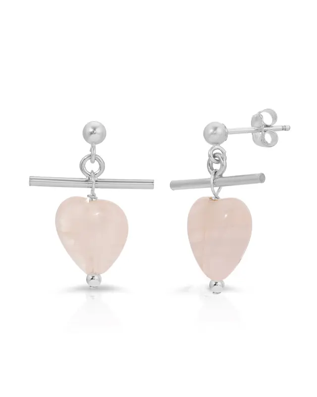 Amada Earrings | Color: Rose | Metal Color: Silver
