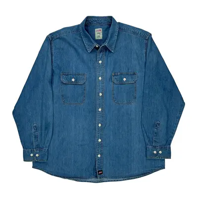 Dickies Denim Shirt - 2XL Blue Cotton