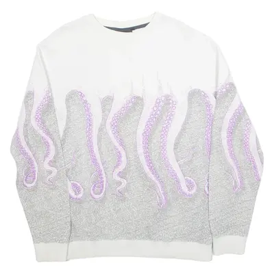 OCTOPUS Mens Sweatshirt White L