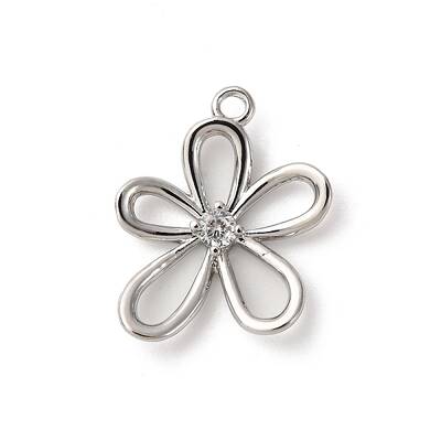 Brass Pave Cubic Zirconia Pendants