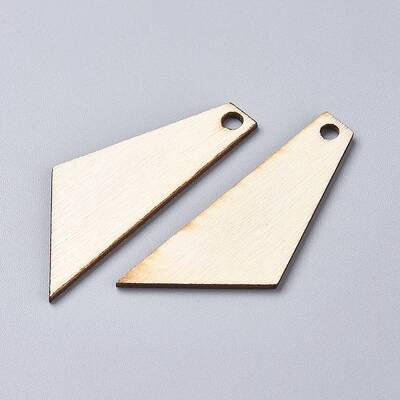 Unfinished Blank Natural Poplar Wood Pendants