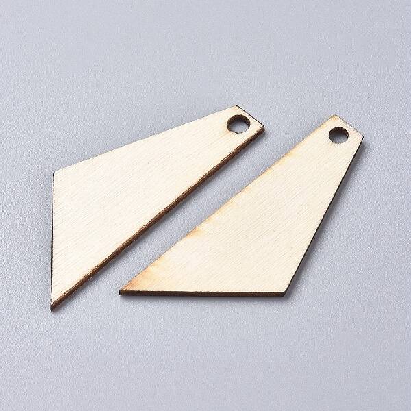 Unfinished Blank Natural Poplar Wood Pendants