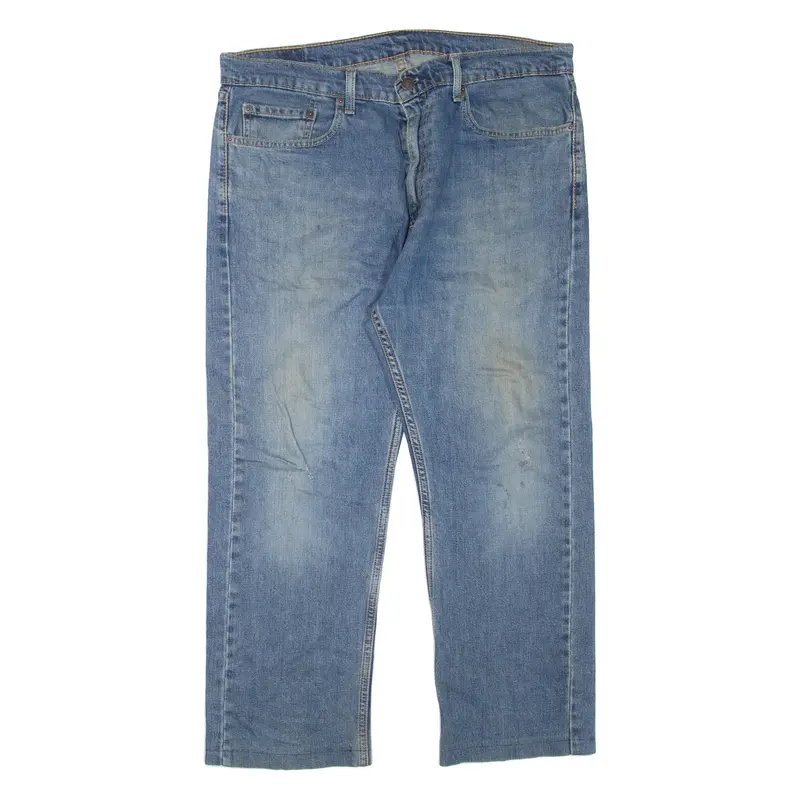 LEVI'S Mens Jeans Blue Regular Straight Stone Wash W36 L30