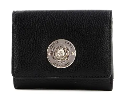 Guess, Beautiful, small, black, women's fabric wallet