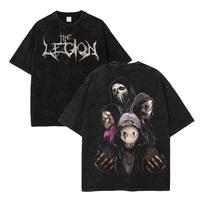 The Legion Dead by Daylight Horror Tee – Washed Cotton Menswear Top | Smooth Streetwear Prints for Man, Casual Classic Gami...