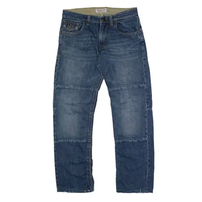 GUESS Y2K Panel Jeans Blue Denim Regular Straight Stone Wash Womens W31 L30