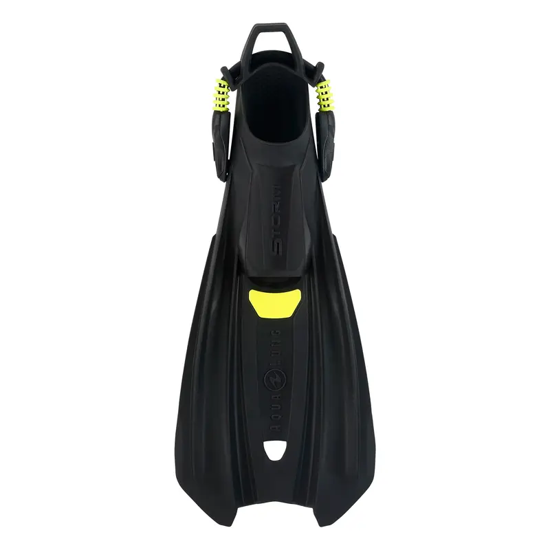 Open Box Aqua Lung Storm Dive Fins - Black / Yellow, Size: X-Small/Small - US:4-7