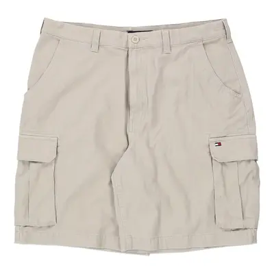 Tommy Hilfiger Cargo Shorts - 38W 9L Beige Cotton