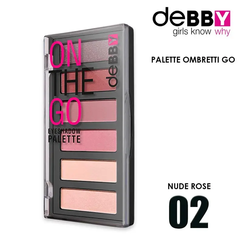 Palette Eyeshadows Debby On The Go Eyeshadow 02 Nude Rose