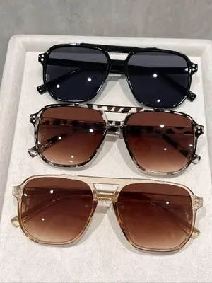 Unisex Vintage Trendy Aviator Sunglasses, Retro Outdoor Sports Sunglasses, Fashionable Sunglasses for Men & Women for Everyda...