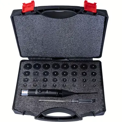 Professional Aperture Aiming Kit Suitable for 0.17 to 12GA with 32 adapters. Multi-Gauge Aperture Aiming Kit