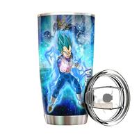 Vegeta Blue Tumbler Cup Custom Characters Anime Car Interior Accessories