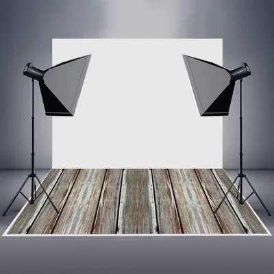 Vertical Texture Distressed Wood Rubber Floor Mat - Aperturee