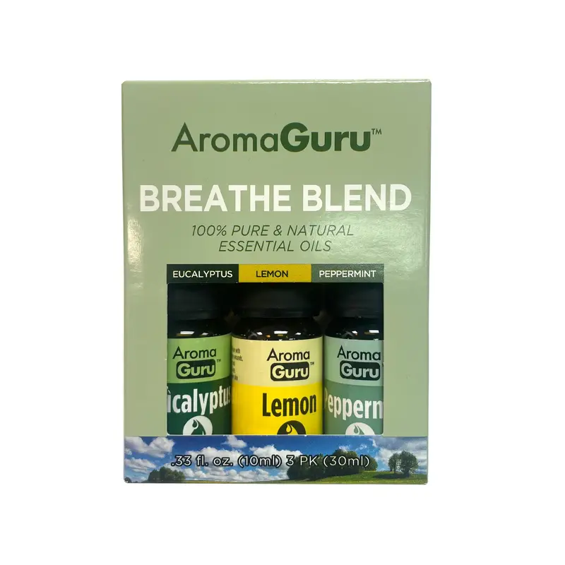AromaGuru Breathe Blend 3pk (30mL) - 12 Pack
