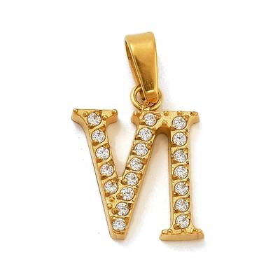 Ion Plating(IP) 304 Stainless Steel Micro Pave Cubic Zirconia Pendants