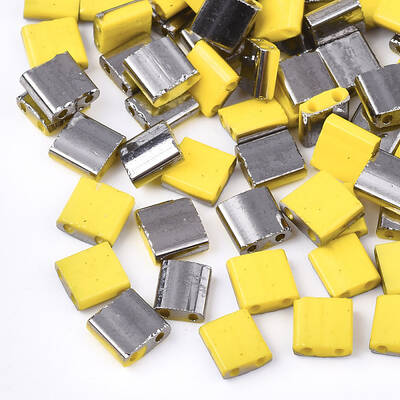 Electroplate Opaque Glass Seed Beads