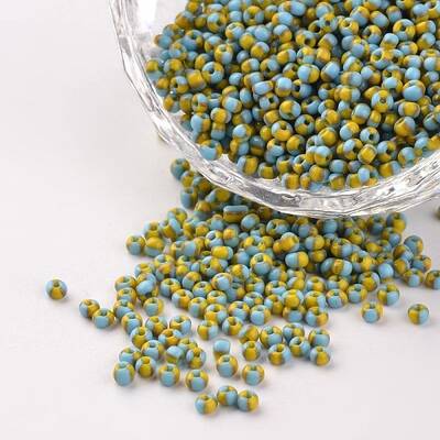 12/0 Opaque Colours Seep Glass Beads