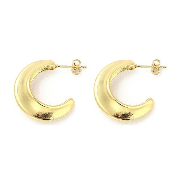 Brass Stud Earrings