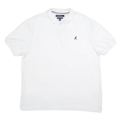 KANGOL Mens Polo Shirt White 3XL