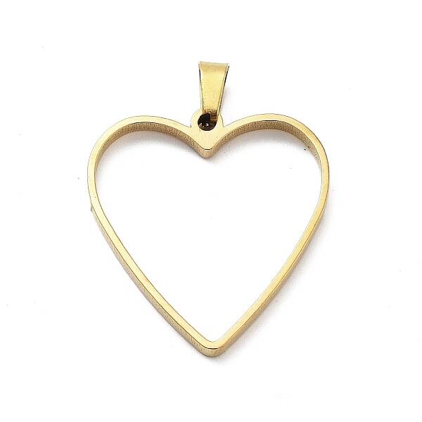 304 Stainless Steel Open Back Bezel Pendants