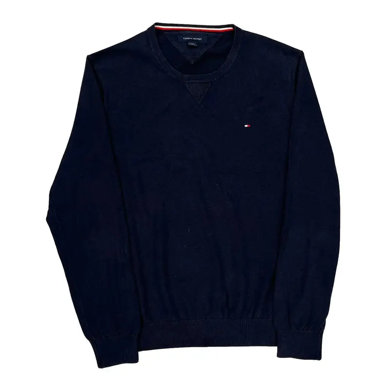 Tommy Hilfiger Jumper - Large Navy Cotton