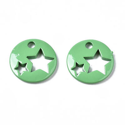 Spray Painted Brass Charms