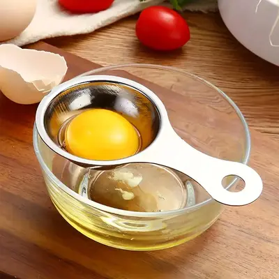 Creative Egg White Separator, Egg Yolk Separator, Egg Separator Tool for Home Kitchen Use, Kitchen Gadget for Camping,  Kitch...