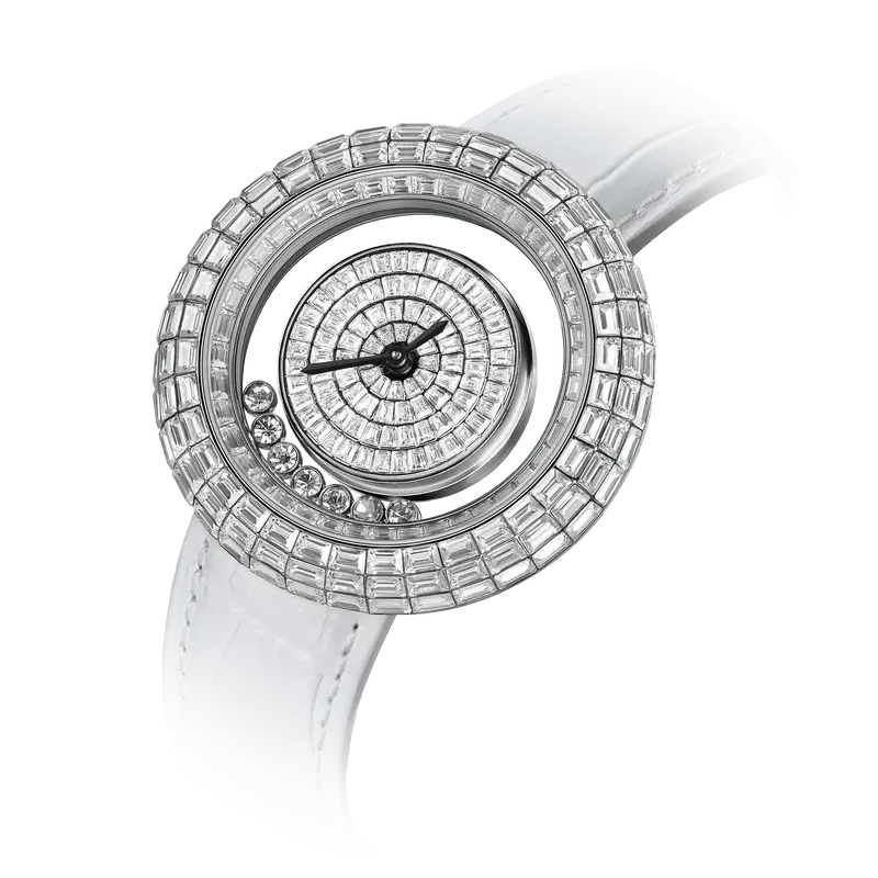 TSAR BOMBA Luxury Women's Watch | White | Nucleus Femme 01 | Full Diamond Pave Floating Crystal Dial | Elegant Round Jewelry ...